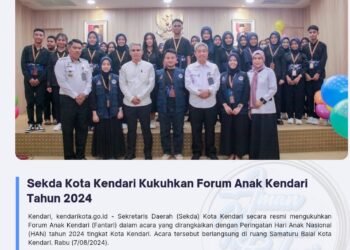 Sekda Kota Kendari Kukuhkan Forum Anak Kendari Tahun 2024