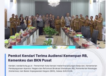 Pemkot Kendari Terima Audiensi Kemenpan RB, Kemenkeu dan BKN Pusat