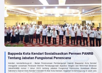 Bappeda Kota Kendari Sosialisasikan Permen PANRB Tentang Jabatan Fungsional Perencana