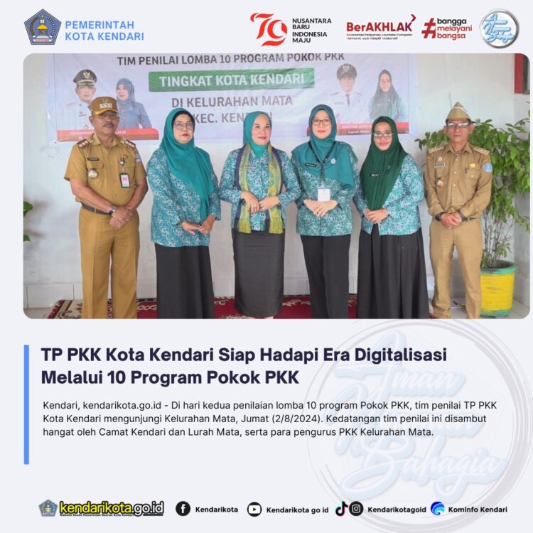 TP PKK Kota Kendari Siap Hadapi Era Digitalisasi Melalui 10 Program Pokok PKK
