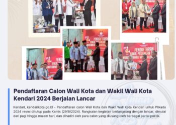 Pendaftaran Calon Wali Kota dan Wakil Wali Kota Kendari 2024 Berjalan Lancar