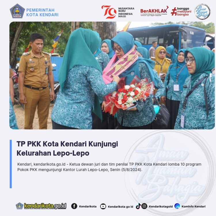 TP PKK Kota Kendari Kunjungi Kelurahan Lepo-Lepo