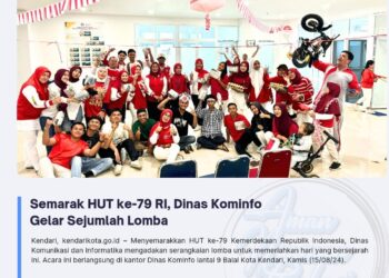 Semarak HUT ke-79 RI, Dinas Kominfo Gelar Sejumlah Lomba