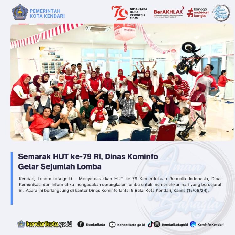 Semarak HUT ke-79 RI, Dinas Kominfo Gelar Sejumlah Lomba
