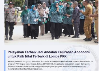 Pelayanan Terbaik Jadi Andalan Kelurahan Andonohu untuk Raih Nilai Terbaik di Lomba PKK