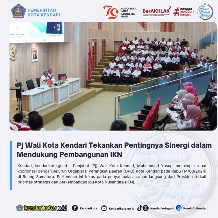 Pj Wali Kota Kendari Tekankan Pentingnya Sinergi dalam Mendukung Pembangunan IKN