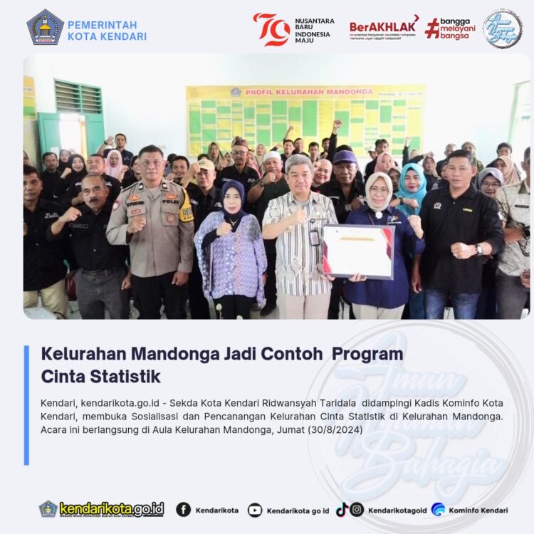 Kelurahan Mandonga Jadi Contoh Program Cinta Statistik