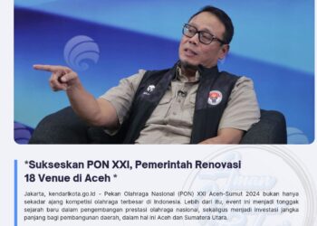 Sukseskan PON XXI, Pemerintah Renovasi 18 Venue di Aceh