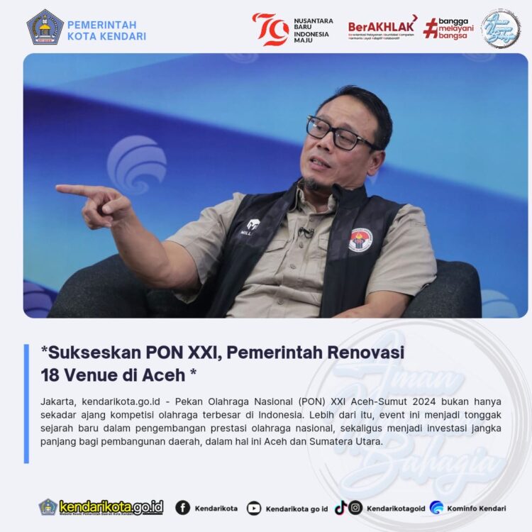 Sukseskan PON XXI, Pemerintah Renovasi 18 Venue di Aceh