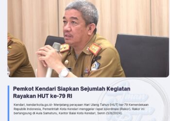 Pemkot Kendari Siapkan Sejumlah Kegiatan Rayakan HUT ke-79 RI