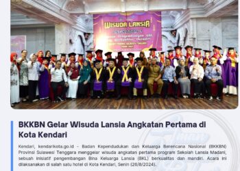 BKKBN Gelar Wisuda Lansia Angkatan Pertama di Kota Kendari