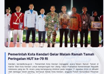 Pemerintah Kota Kendari Gelar Malam Ramah Tamah Peringatan HUT ke-79 RI