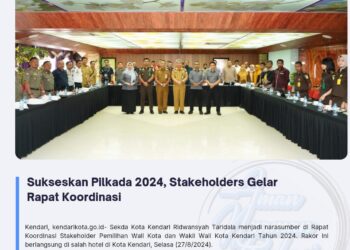 Sukseskan Pilkada 2024, Stakeholders Gelar Rapat Koordinasi
