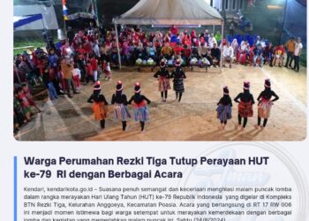 Warga Perumahan Rezki Tiga Tutup Perayaan HUT ke-79 RI dengan Berbagai Acara