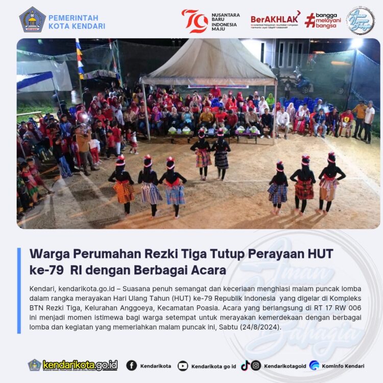 Warga Perumahan Rezki Tiga Tutup Perayaan HUT ke-79 RI dengan Berbagai Acara