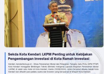 Sekda Kota Kendari: LKPM Penting untuk Kebijakan Pengembangan Investasi di Kota Ramah Investasi