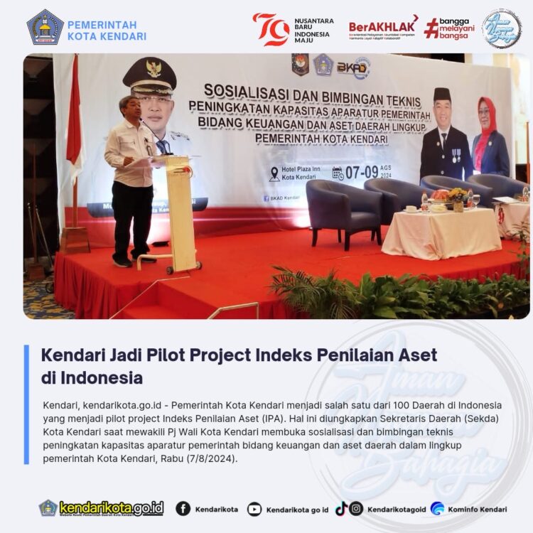 Kendari Jadi Pilot Project Indeks Penilaian Aset di Indonesia