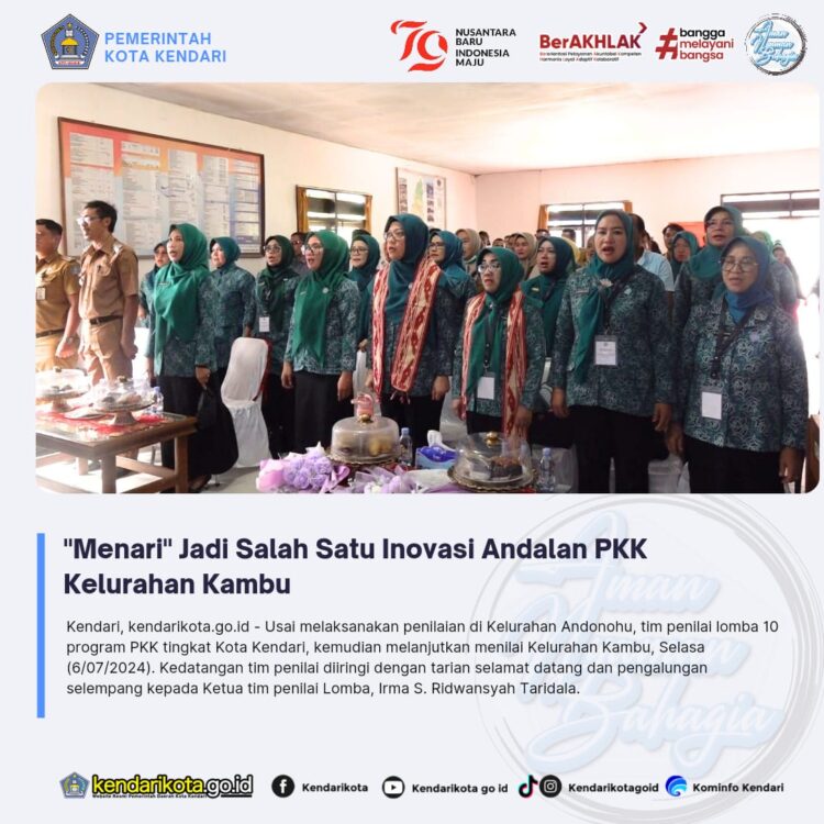 “Menari” Jadi Salah Satu Inovasi Andalan PKK Kelurahan Kambu