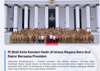 Pj Wali Kota Kendari Hadir di Istana Negara Baru Ikut Rakor Bersama Presiden