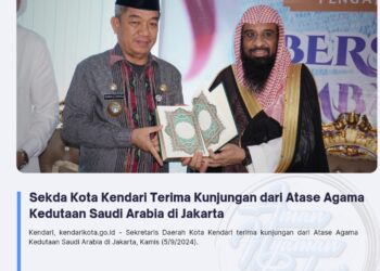 Sekda Kota Kendari Terima Kunjungan dari Atase Agama Kedutaan Saudi Arabia di Jakarta