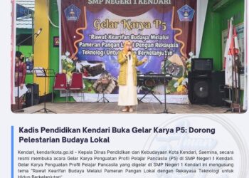 Kadis Pendidikan Kendari Buka Gelar Karya P5: Dorong Pelestarian Budaya Lokal