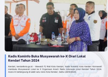 Kadis Kominfo Buka Musyawarah ke-X Orari Lokal Kendari Tahun 2024
