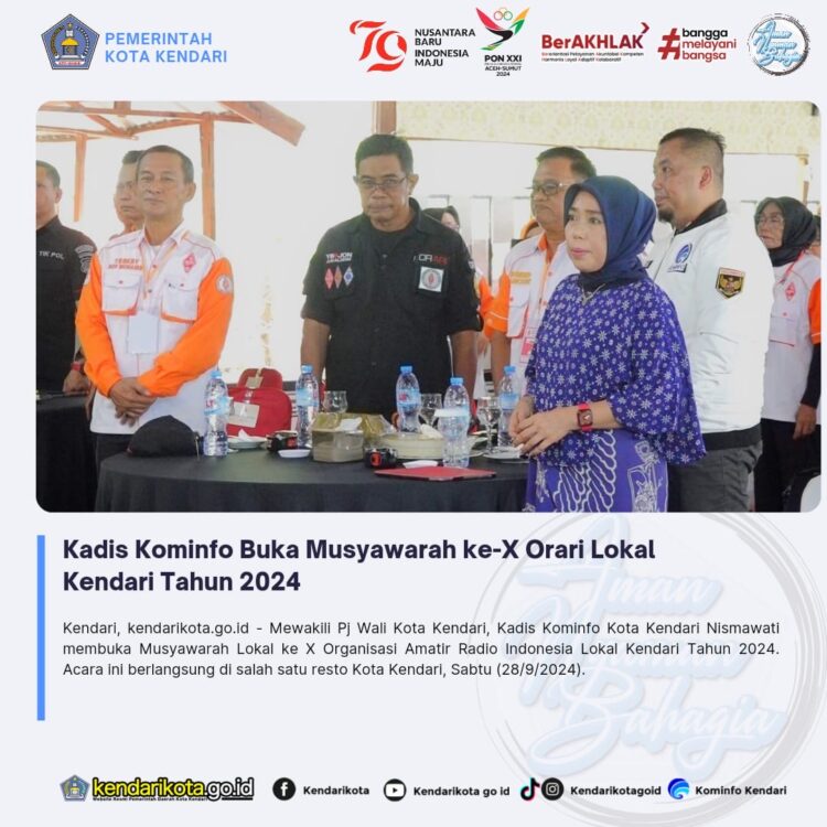Kadis Kominfo Buka Musyawarah ke-X Orari Lokal Kendari Tahun 2024