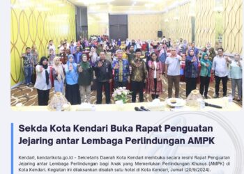 Sekda Kota Kendari Buka Rapat Penguatan Jejaring antar Lembaga Perlindungan AMPK