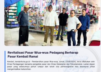 Revitalisasi Pasar Wua-wua: Pedagang Berharap Pasar Kembali Ramai