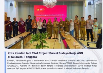 Kota Kendari Jadi Pilot Project Survei Budaya Kerja ASN di Sulawesi Tenggara