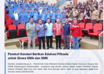 Pemkot Kendari Berikan Edukasi Pilkada untuk Siswa SMA dan SMK