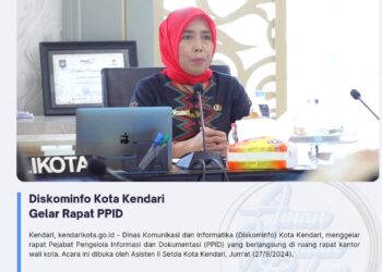 Diskominfo Kota Kendari Gelar Rapat PPID