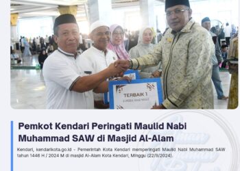 Pemkot Kendari Peringati Maulid Nabi Muhammad SAW di Masjid Al-Alam