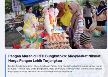 Pangan Murah di RTH Bungkutoko: Masyarakat Nikmati Harga Pangan Lebih Terjangkau