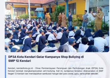 DP3A Kota Kendari Gelar Kampanye Stop Bullying di SMP 12 Kendari