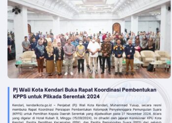 Pj Wali Kota Kendari Buka Rapat Koordinasi Pembentukan KPPS untuk Pilkada Serentak 2024