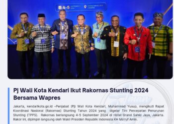 Pj Wali Kota Kendari Ikut Rakornas Stunting 2024 Bersama Wapres