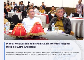 Pj Wali Kota Kendari Hadiri Pembukaan Orientasi Anggota DPRD se Sultra Angkatan I