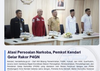 Atasi Persoalan Narkoba, Pemkot Kendari Gelar Rakor P4GN