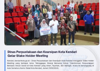 Dinas Perpustakaan dan Kearsipan Kota Kendari Gelar Stake Holder Meeting