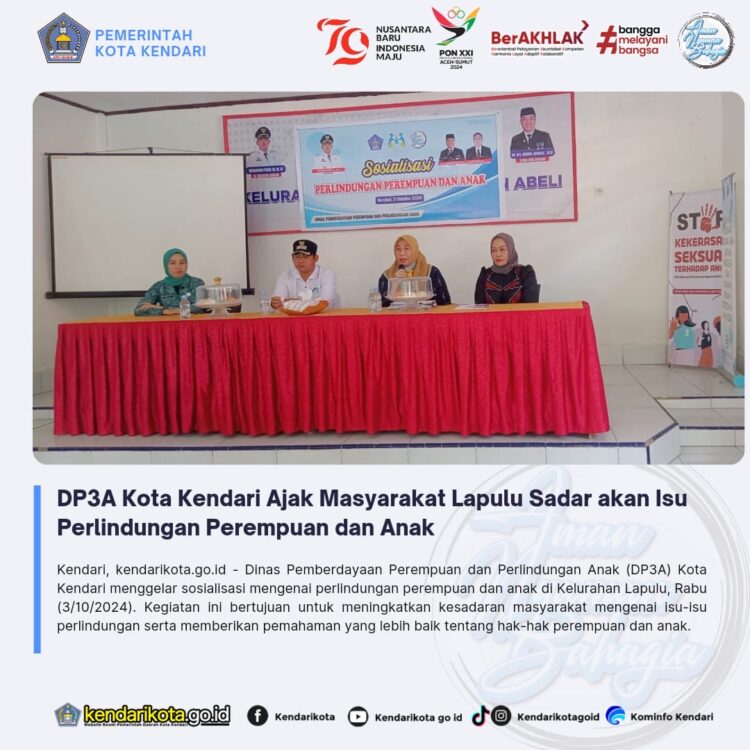 DP3A Kota Kendari Ajak Masyarakat Lapulu Sadar akan Isu Perlindungan Perempuan dan Anak