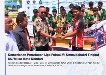 Kemeriahan Penutupan Liga Futsal MI Ummusshabri Tingkat SD/MI se-Kota Kendari