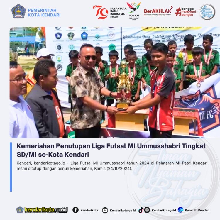 Kemeriahan Penutupan Liga Futsal MI Ummusshabri Tingkat SD/MI se-Kota Kendari