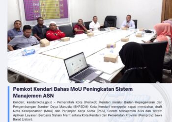Pemkot Kendari Bahas MoU Peningkatan Sistem Manajemen ASN
