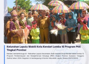 Kelurahan Lapulu Wakili Kota Kendari Lomba 10 Program PKK Tingkat Provinsi
