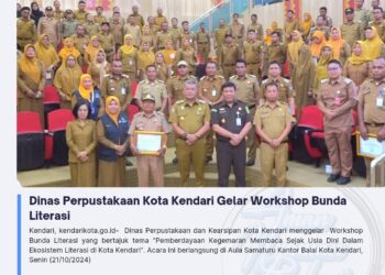 Dinas Perpustakaan Kota Kendari Gelar Workshop Bunda Literasi