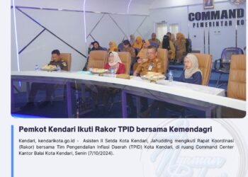 Pemkot Kendari Ikuti Rakor TPID bersama Kemendagri