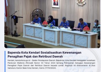 Bapenda Kota Kendari Sosialisasikan Kewenangan Penagihan Pajak dan Retribusi Daerah