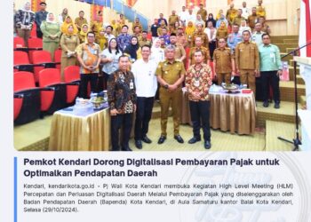 Pemkot Kendari Dorong Digitalisasi Pembayaran Pajak untuk Optimalkan Pendapatan Daerah