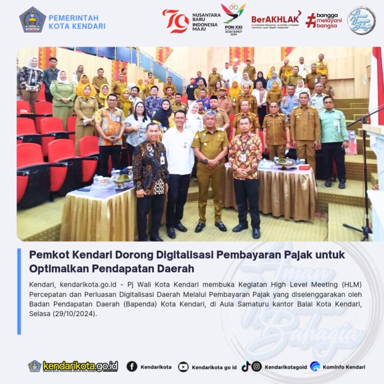 Pemkot Kendari Dorong Digitalisasi Pembayaran Pajak untuk Optimalkan Pendapatan Daerah
